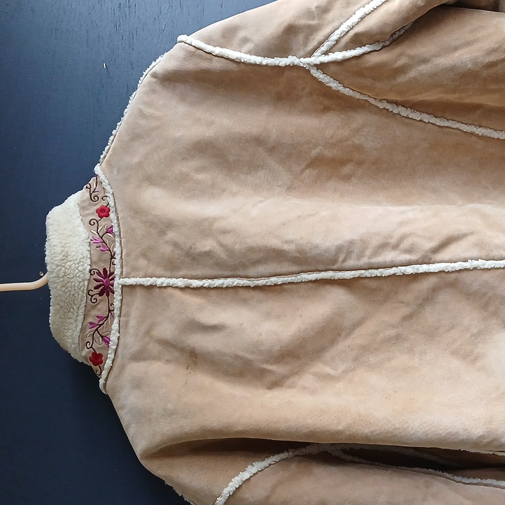 St. John's Bay Leather Tan Embroidered  Jacket Size 3x - Picture 7 of 7